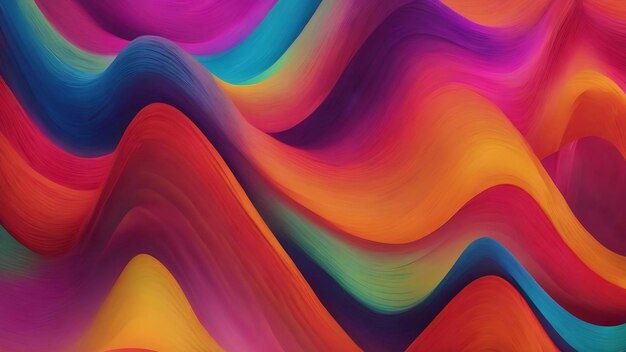 Abstract background wave gradient curve defocused luxury vivid blurred colorful wallpaper photo