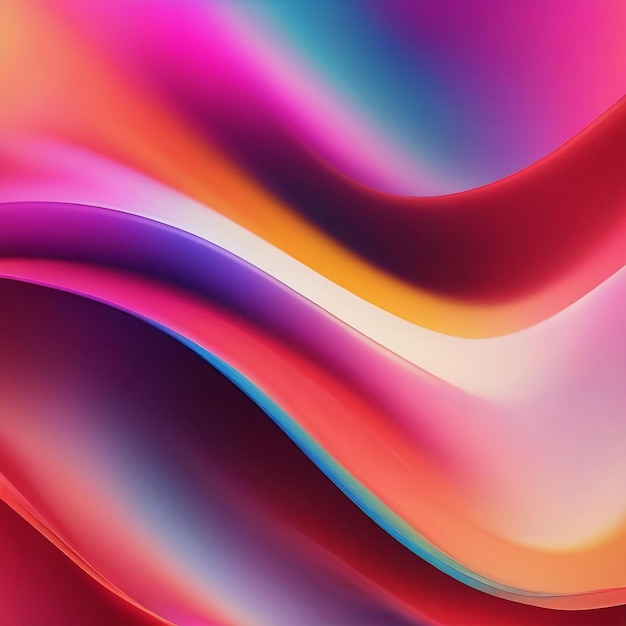 Abstract background wave gradient curve defocused luxury vivid blurred colorful wallpaper photo