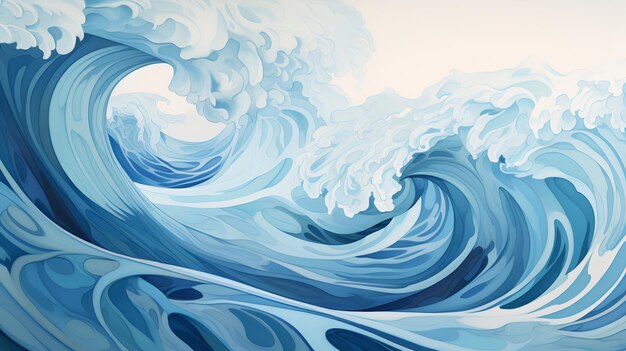 Abstract background of wave patterns