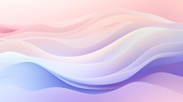 Abstract background of a wave of pink and blue colors generative ai