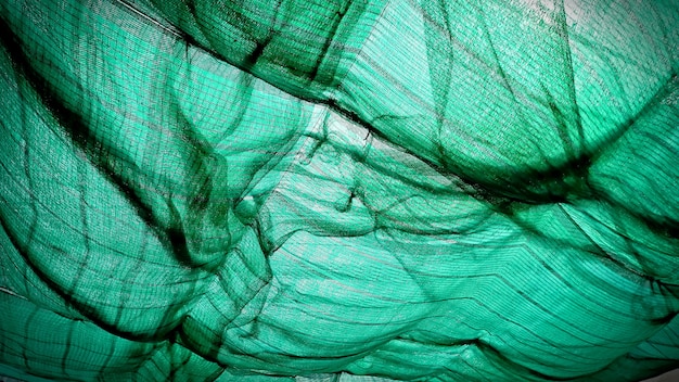Abstract Background of Wavy Green Net Roof