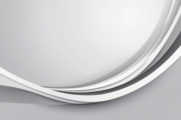 抽象的な背景 白と灰色の曲線の円とハルトーン