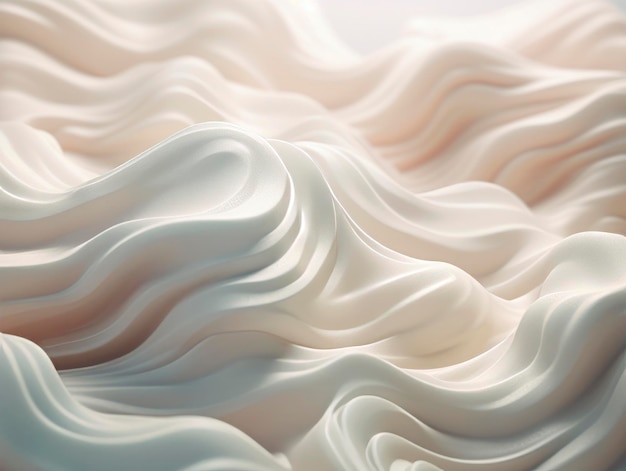 Abstract background of white silk or satin Generative AI