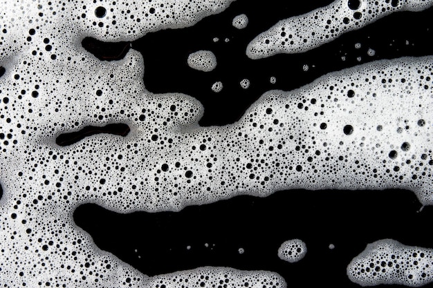 Abstract background white soapy foam texture Shampoo foam with bubbles