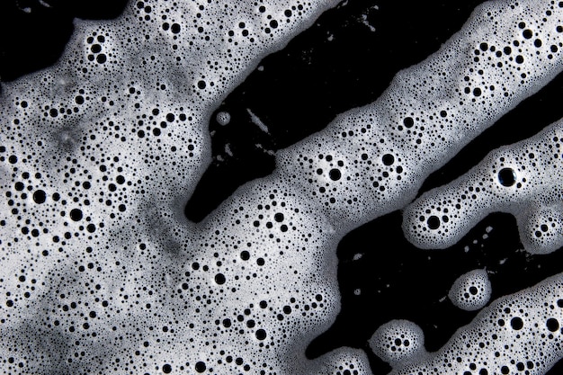 Abstract background white soapy foam texture Shampoo foam with bubbles