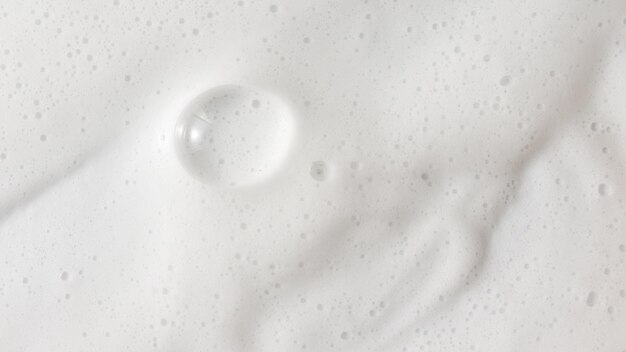 Abstract background white soapy foam texture Shampoo foam with bubbles