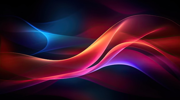 Abstract Background with 3D Wave Modern Business technology wave wallpaper Generative AI