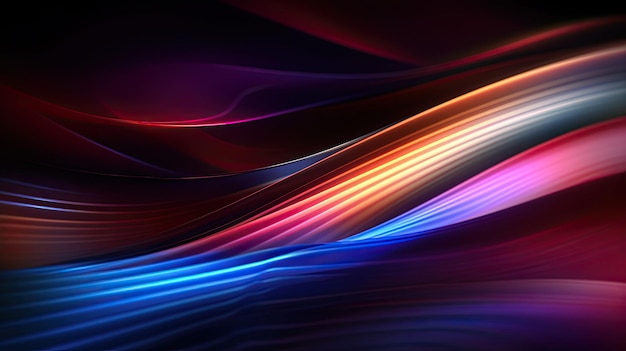 Abstract Background with 3D Wave Modern Business technology wave wallpaper Generative AI