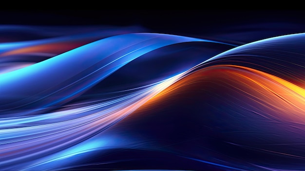 abstract background with 3d wave modern business technology wave wallpaper generative ai