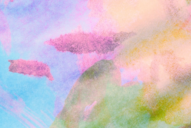 Фото Абстрактный фон с акриловой краской на холсте, гранж-фон с пространством для текста или изображения, пятна акварельной краски, красочные яркие текстуры.