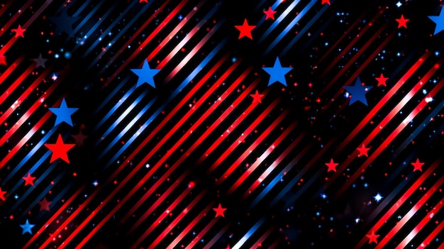 Photo abstract background with american flag generative ai