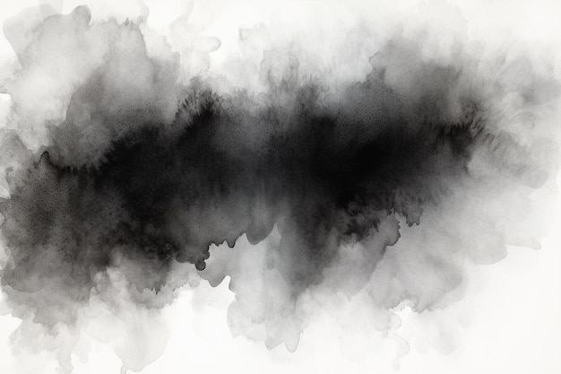 Abstract background with black watercolour stain