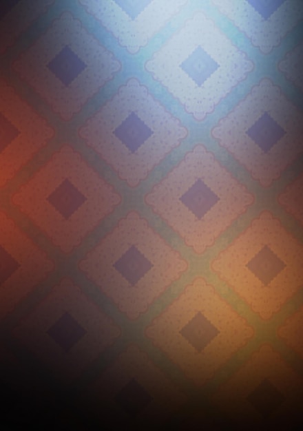 Abstract background with blue and orange squares on a dark background