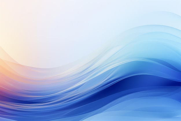 abstract background with a blue and orange wave generative ai