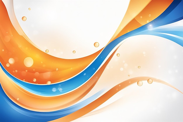 Abstract background with a blue and orange wave