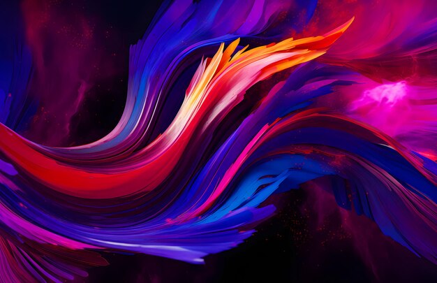 abstract background with blue purple and pink paint splashes