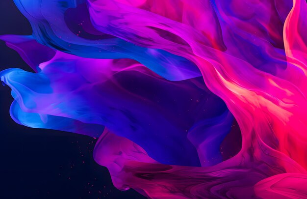 abstract background with blue purple and pink paint splashes