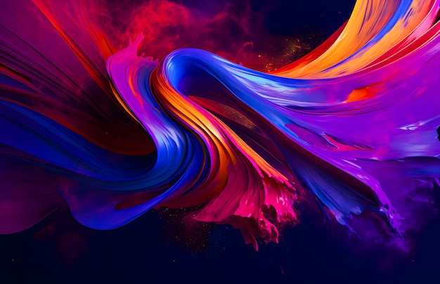 abstract background with blue purple and pink paint splashes