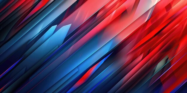 An abstract background with a blue and red gradient the background is made up of diagonal lines that
