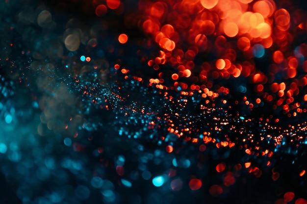 Photo abstract background with bokeh defocused lights and stars