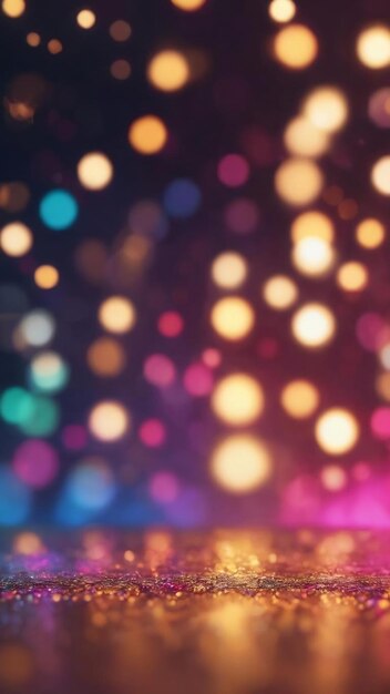 Abstract background with bokeh lights