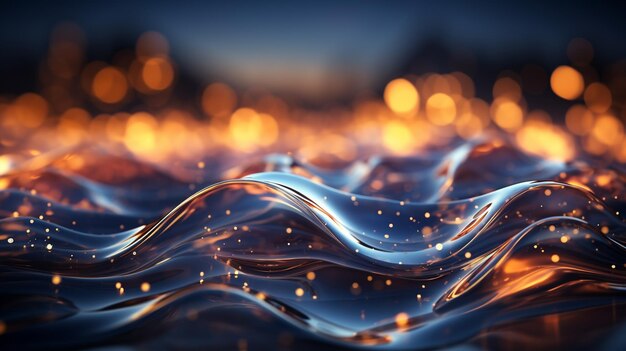 abstract background with bokeh lightsgenerative ai