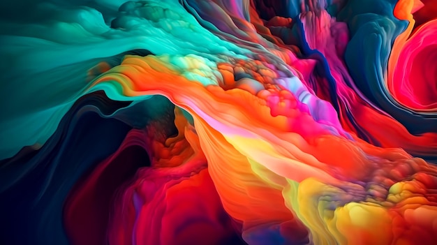 Abstract background with bright colors generative ai