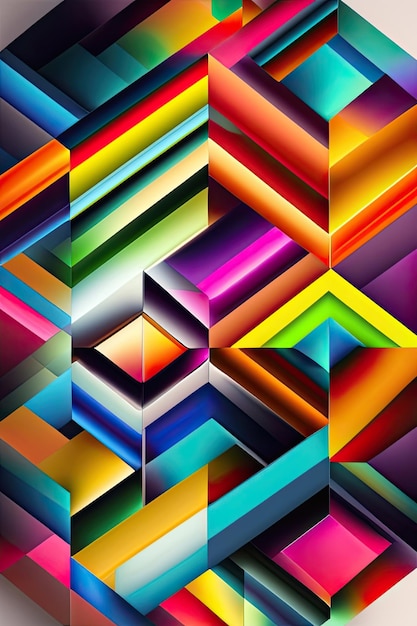 Abstract background with bright squares