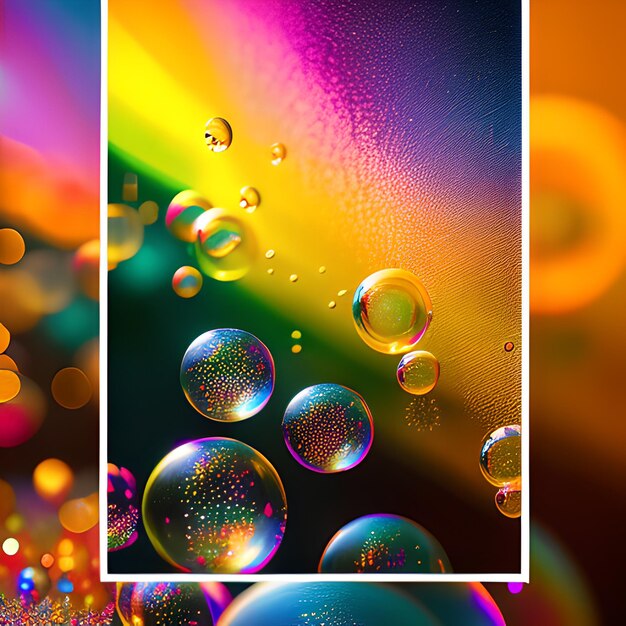 Abstract background with bubbles