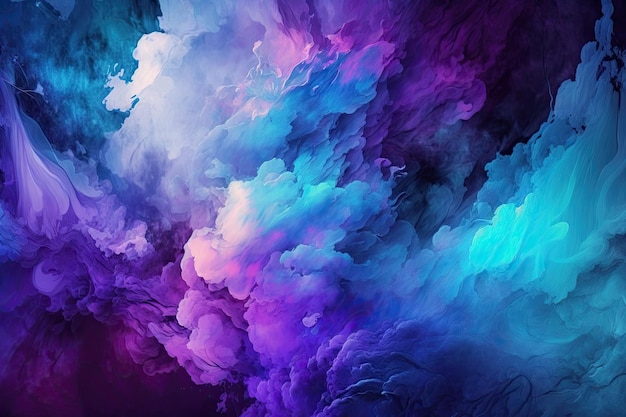 Abstract background with burst of colors