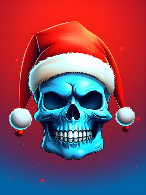 Abstract background with christmas skeleton