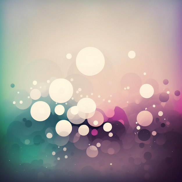 Foto sfondo astratto con cerchi e bolle in stile minimalista
