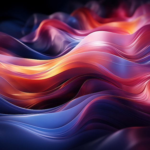 an abstract background with colored waves