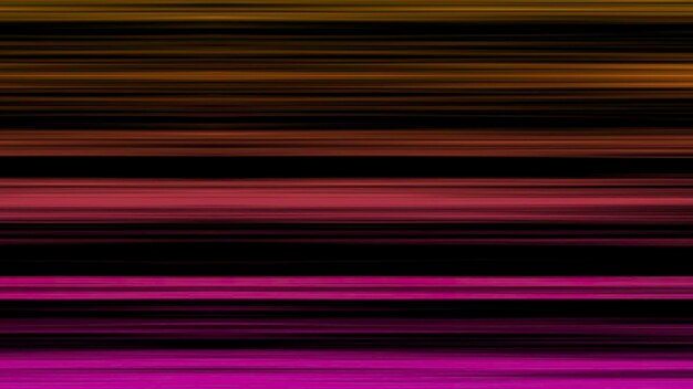 Abstract background with colorful horizontal lines on black background animation beautiful