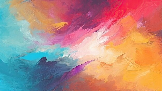 Abstract background with colorful painting illustrations