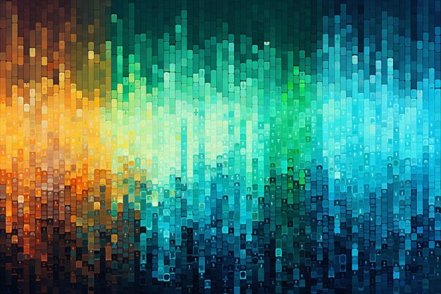 Photo abstract background with a colorful pattern of squares