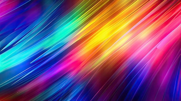 Photo abstract background with colorful spectrum rainbow happy bright colors banner wallpaper generative ai