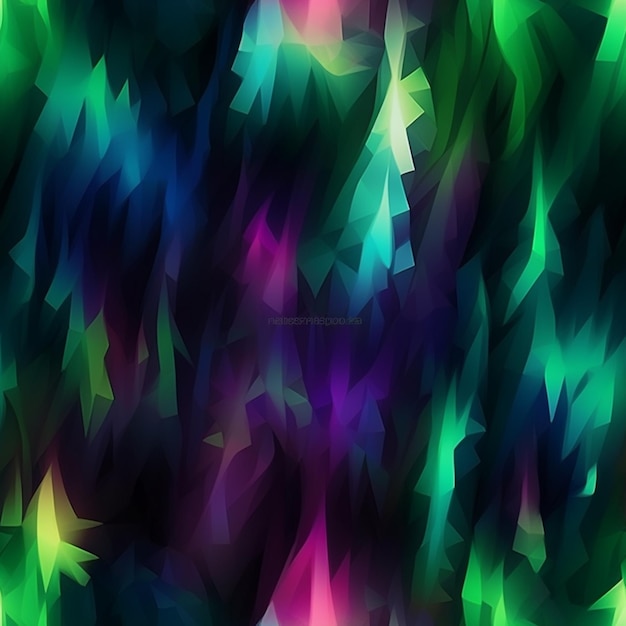 abstract background with colorful triangles and stars generative ai