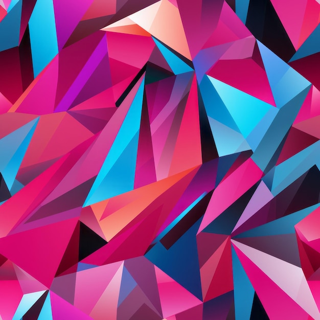 abstract background with colorful triangles