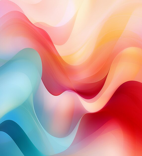 Abstract background with a colorful wave of colors generative ai