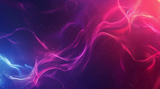 Abstract background with colorful wavy shapes