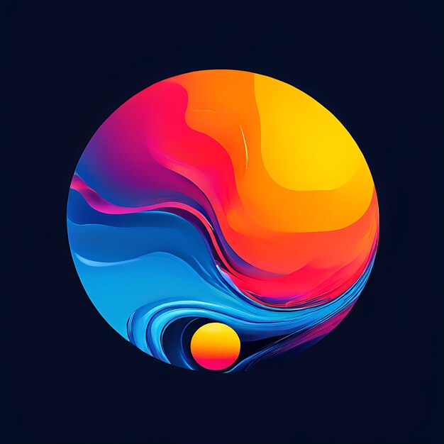 abstract background with colourful gradient