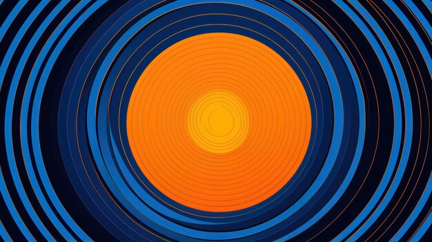 Abstract background with concentric circles illustration Eps 10 Generative AI