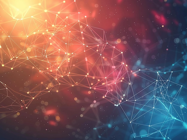 abstract background with connecting dots and lines