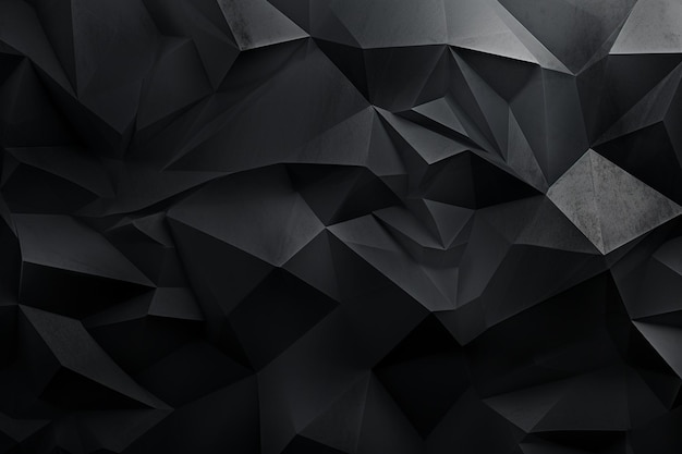 Abstract background with a dark low poly geometric design