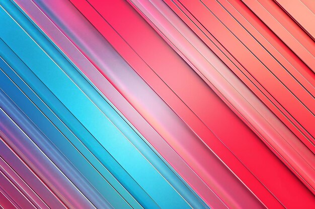 Photo abstract background with diagonal stripes in red blue and pink colors