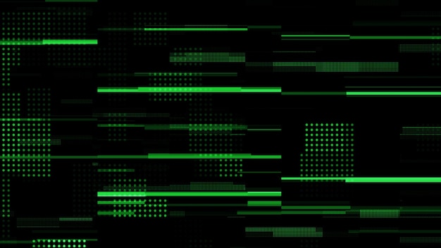 абстрактный фон с цифровой технологией данных графическая сетка беспрепятственный цикл цифровые небольшие квадраты HUD цикл фоновый видео