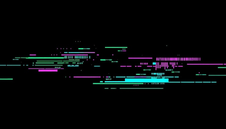 Photo abstract background with a digital futuristic feel by simulating a data glitch effect