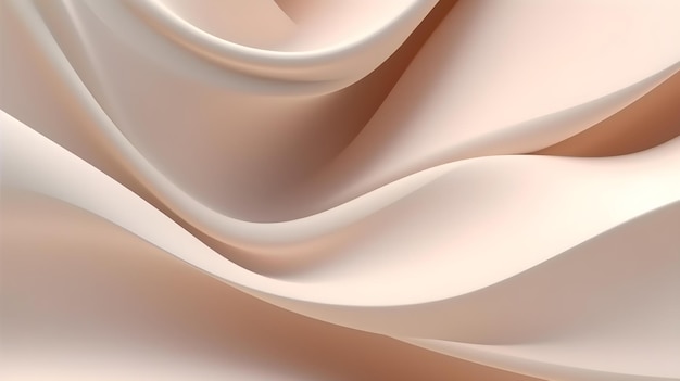 Abstract Background with elegant dynamic Waves in light beige Colors