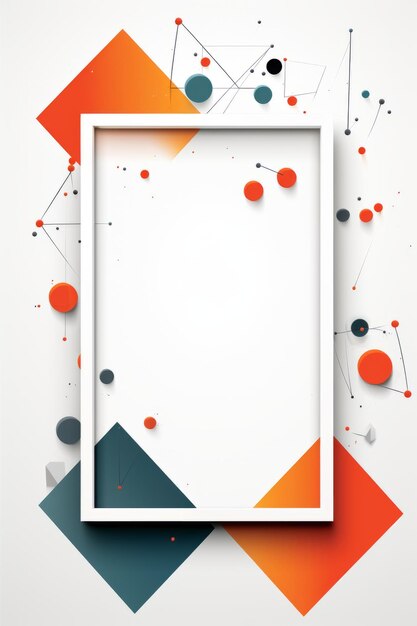 an abstract background with an empty frame